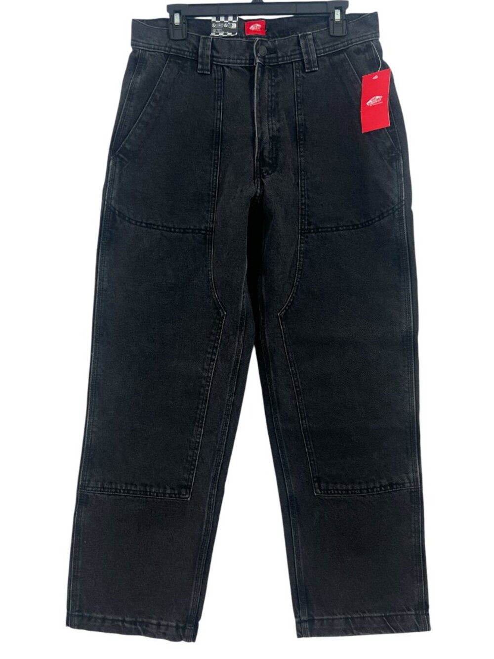 Vans Loose Fit Double Knee Skate Utility Jeans Black Size 31 New